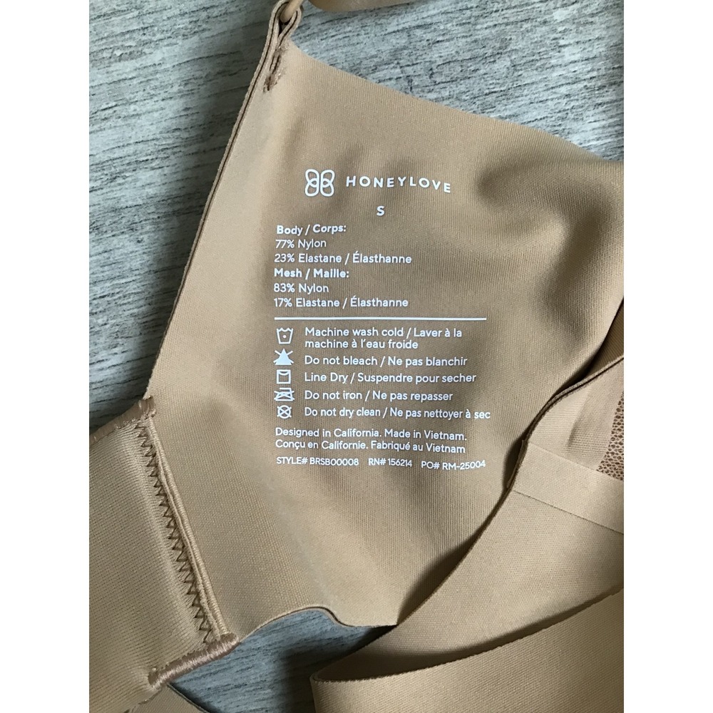 Honeylove Women's Sand Wireless Seamless CrossFlex Activity Bra Size S NWT - Picture 8 of 10